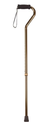 Drive medical foam grip offset handle walking cane, bronze for sale