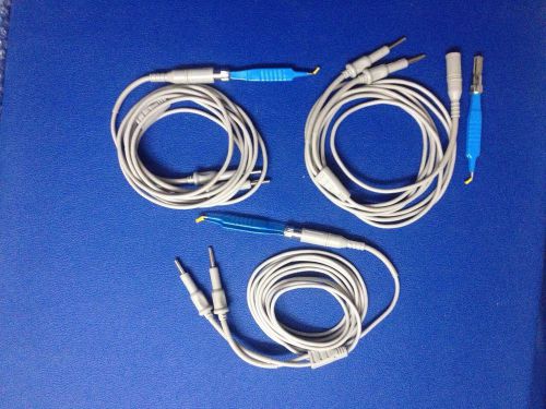 skin cautery accessories Electrosurgical unit foreceps with cable quantity 3