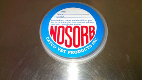 *6* Nosorb Non Absorbent Litter w/ Urine Test Cup Catco Veterinary Products #107