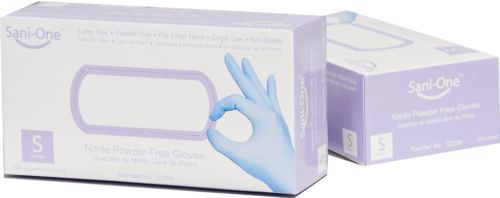 Sani-One Blue Nitrile Powder Free Glove