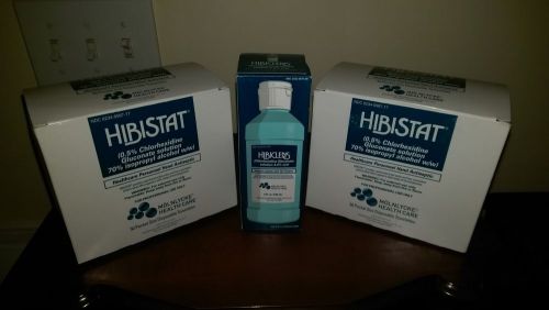 Hibistat Towelette Hand Wipes 5ml Packets - 2 boxes 45 per box and Hibiclens