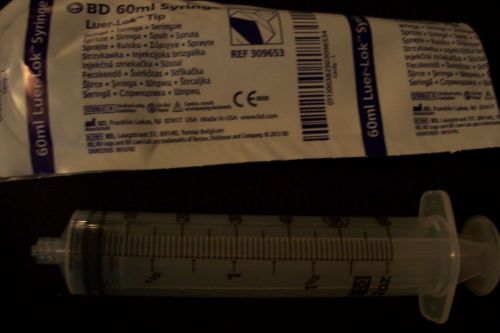 BD Becton Dickson 60 mL Luer Lock Syringes, NEW in Package, 15 ct