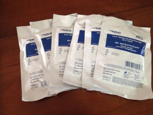 Lot of 6 KCI V.A.C. WhiteFoam Dressing Small M6275033 Vac