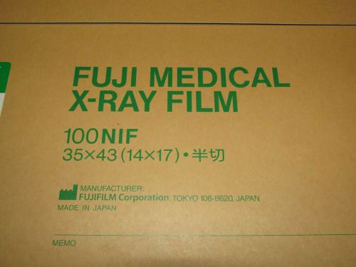 FUJI Medical X-Ray Film 100 NIF 35x43 (14x17) Safelight Glass No 8U