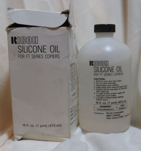Genuine Ricoh OEM Silicone Oil For FT Series Copiers 16 oz