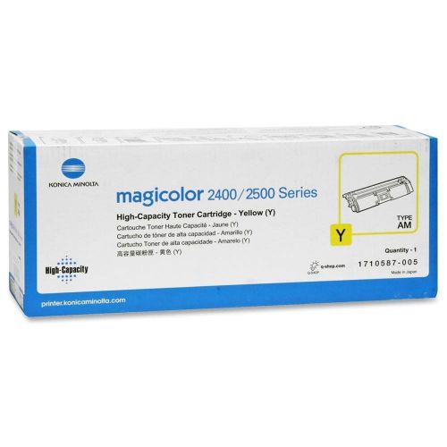Konica minolta magicolor 2400 yellow hy toner 1710587-005 for sale