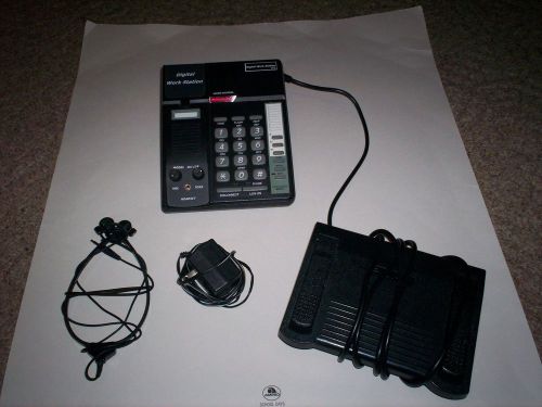 DAC DA-128 Digital Transcribe Station everything base foot pedal charger headset