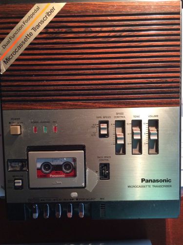 Panasonic Model RR900D Microcassette Transcriber with Pedal and Microphone