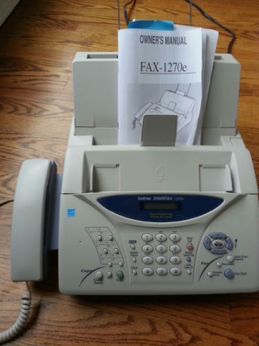 Brother Intellifax 1270e Plain Paper Fax Phone &amp; Copier