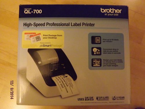 Brother QL-700 Monochrome Thermal Label Printer &#034;OPEN BOX Condition&#034;