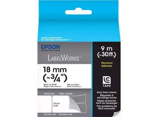 Labelworks standard tape cartridge black on white 3/4 feet lc-5wbn9 for sale