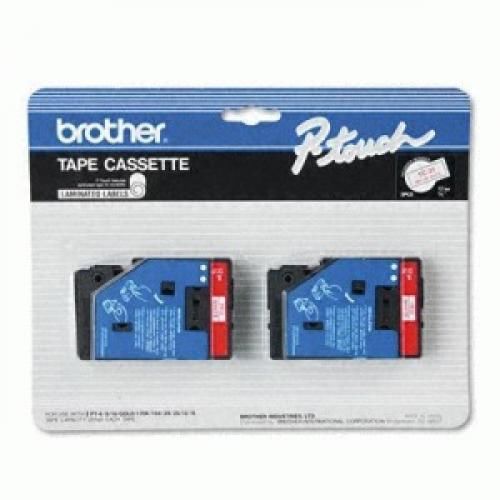 Brother 2-pack 1/2in Red On White Pt-6-25 150 170 TC21