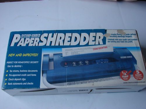 Secure Shred Paper Shredder
