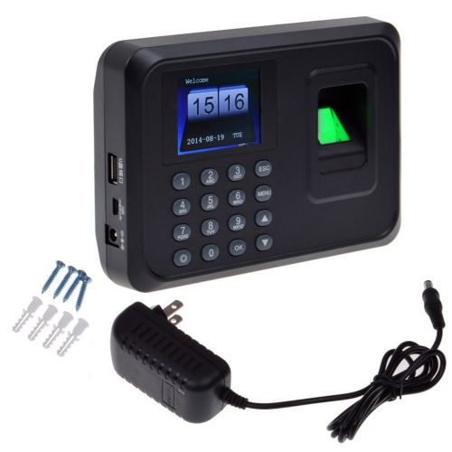 2.4&#034; tft fingerprint attendance time clock payroll recorder usb communication for sale
