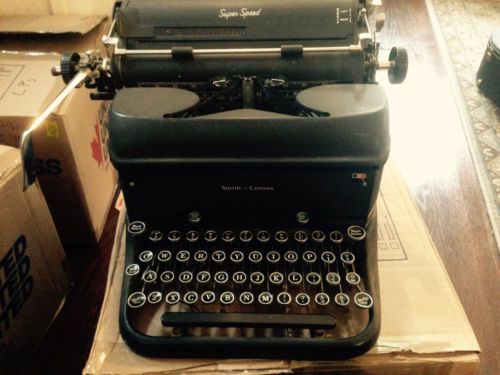 Antique Smith Corona manual typewriter - rare, with diacritical mark keys