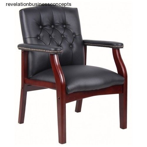 Boss Traditional Black Caressoft Guest Chair Black Home Office Furniture New