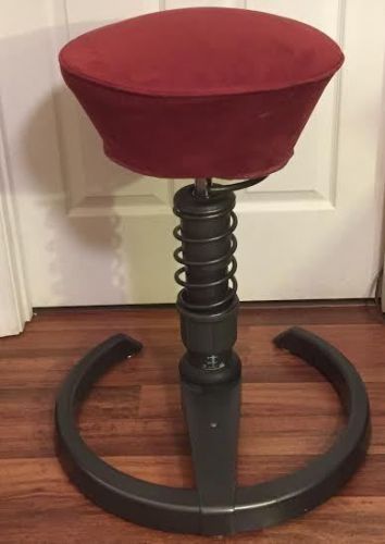 Swopper Ergonomic Stool Office Chair Burgundy Excellent Used Condition