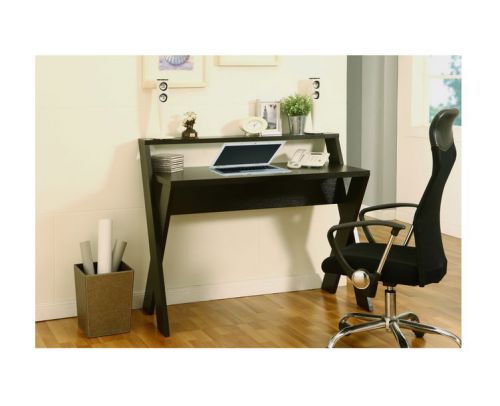 New Intersecting Cappuccino Desk Business and Office Desktop Organize Furniture