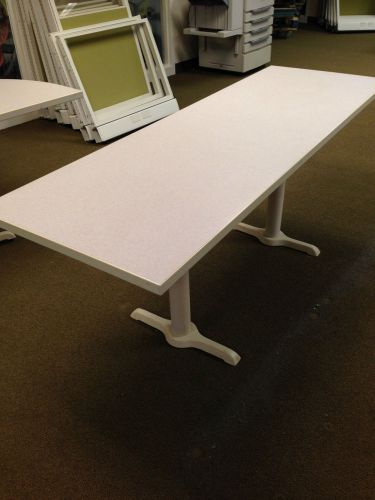 Training table in light beige color laminate 72&#034;l for sale