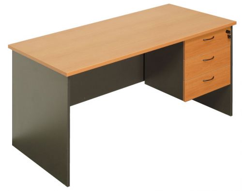 Office Desk 1500L with desk drawers office furniture computer student desks