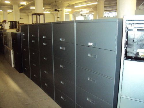 **LOT OF 10 5DRAWER LATERAL FILES by STEELCASE OFFICE FURN MODEL 830561HF**