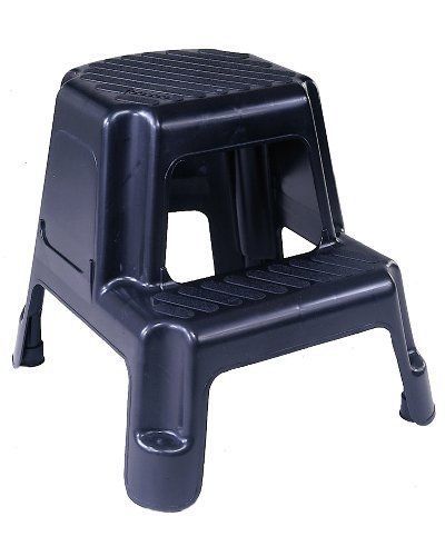 NEW Cosco 11-911BLK Two-Step Molded Step Stool  Black