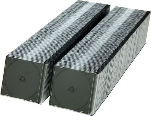 2000 new 5.2mm super slim cd jewel cases w/ black tray for sale