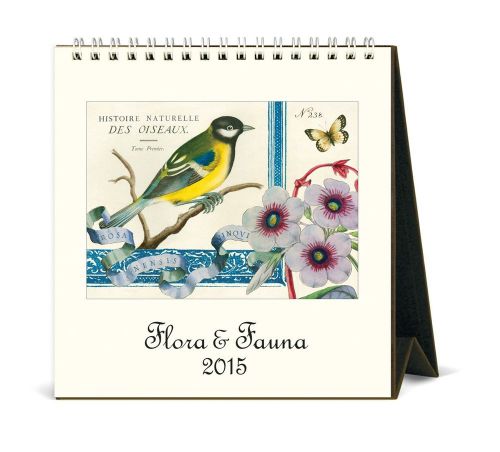 Cavallini &amp; co. 2015 flora &amp; fauna desk calendar for sale