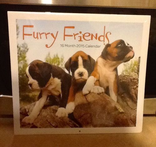 Vista 2015 Dog Lovers Wall Calendar Pet Dog Furry Friends 16 Month so Cute!