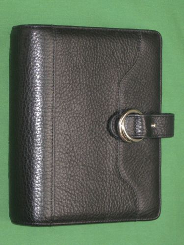 COMPACT ~1.25&#034;~ FULL-GRAIN LEATHER Franklin Covey Planner LOOP Organizer 3498