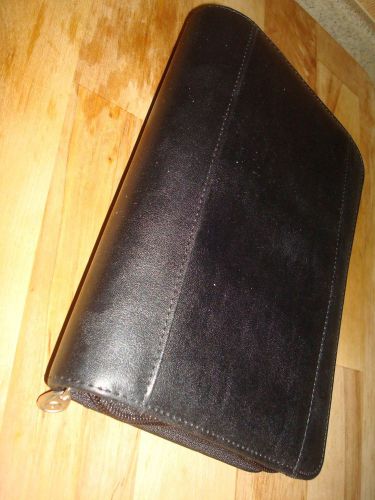 Compact black 365 planner organizer by franklin covey 1&#034; rings binder &amp; pages for sale