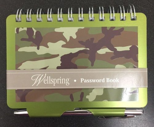 Wellspring Password Organizer w/ Silver Pen - Camo #2972