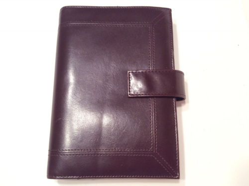 Day-Timer Brown Faux Leather Planner Binder 8&#034; x 5.5&#034;