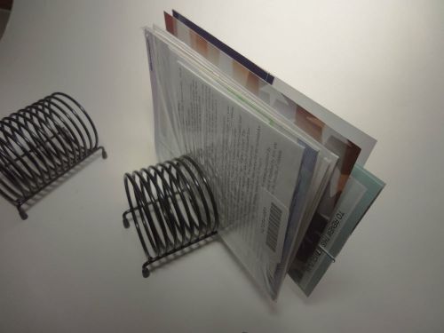 WIRE PAPER HOLDER, 3 EACH, STORES PAPER IN UPRIGHT POSITION