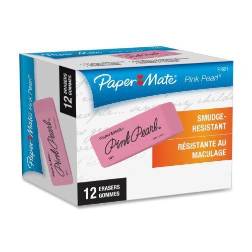 Paper mate pearl eraser - lead pencil eraser - self-cleaning, tear (70521) for sale