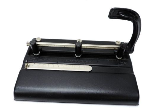 Master Products 325B Adjustable Metal 3 Hole Punch Made in USA