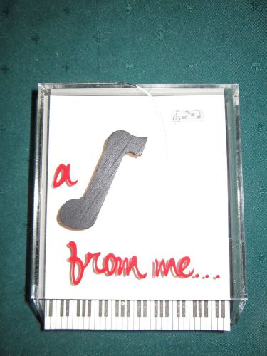 Piano Memo Pad Paper Holder-EXC-Acrylic-Great Gift too!