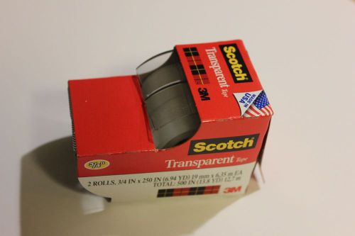 Scotch tape 2 rolls transparent 3m for sale
