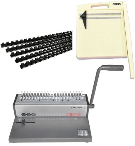 New heavy duty cerlox comb binding machine,comb cerlox binder,cutter+free combs for sale