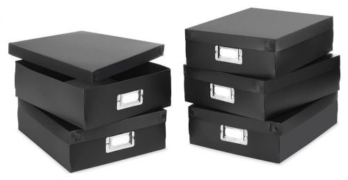 Document Boxes in Black - Set of 5 [ID 2879647]