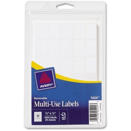 Avery Handwritten Removable ID Label - 0.62&#034;Wx0.87&#034;L - 1050 / Pack