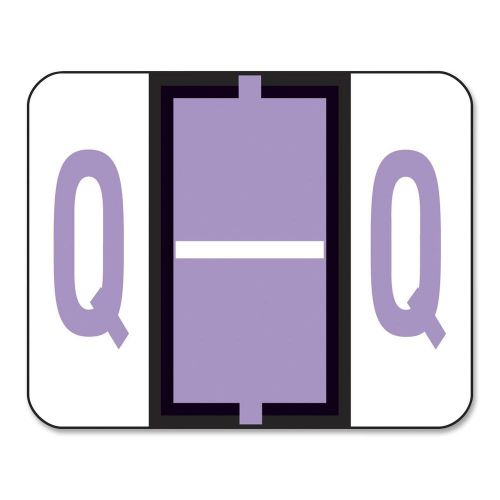 Smead 67087 lavender bccr bar-style color-coded alphabetic label - q (smd67087) for sale