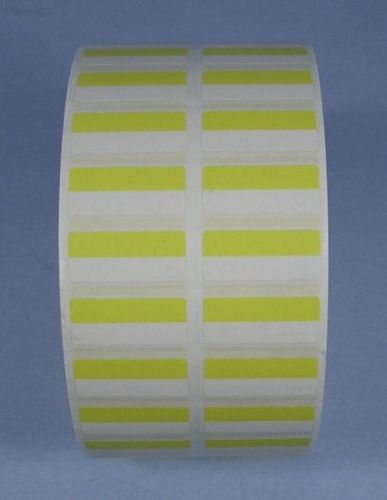* 8000 Self-Stick Labels 2-Up Roll 1.75&#034; x 0.75&#034; Yellow and White CPS17228 NEW *