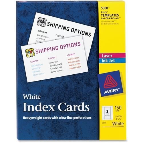 Avery printable index card 5388 for sale