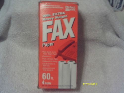 Lot Of 3 Rolls Perfect Print Heavy Weight Fax Paper 45ft. High Quality
