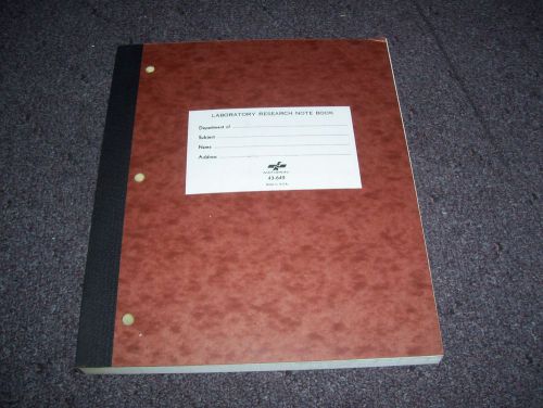 Vintage National Laboratory Research Notebook 43-649 200 sheets (100 double pgs)