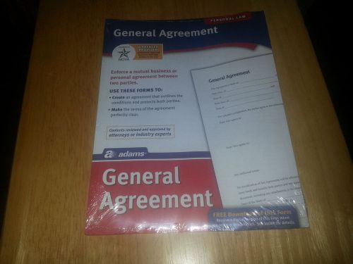 Adams General Agreement Form, 8.5 x 11 Inch, White (LF195)