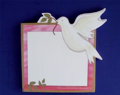 Giving Dove Self  Ahesive Note Sticky Pad 75 Sheets 4 3/4 x 5 1/8 inches Season