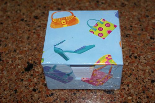 NEW~MEMO CUBE BOX LOOSE NOTE Notes in a PAPER STORAGE Purse Shoes Uptown Girl