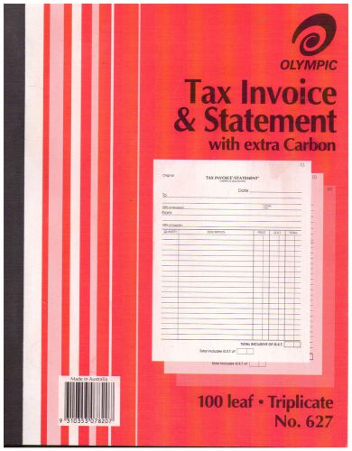 Olympic Tax Invoice &amp; Statement with Extra Carbon - No. 627